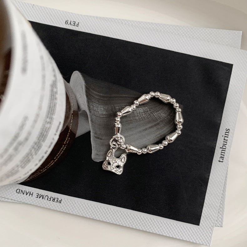 A관 - 클로버 십자가 하트 코끼리 미니 펜던트 925실버 비즈 반지 [RC] 25.11-4