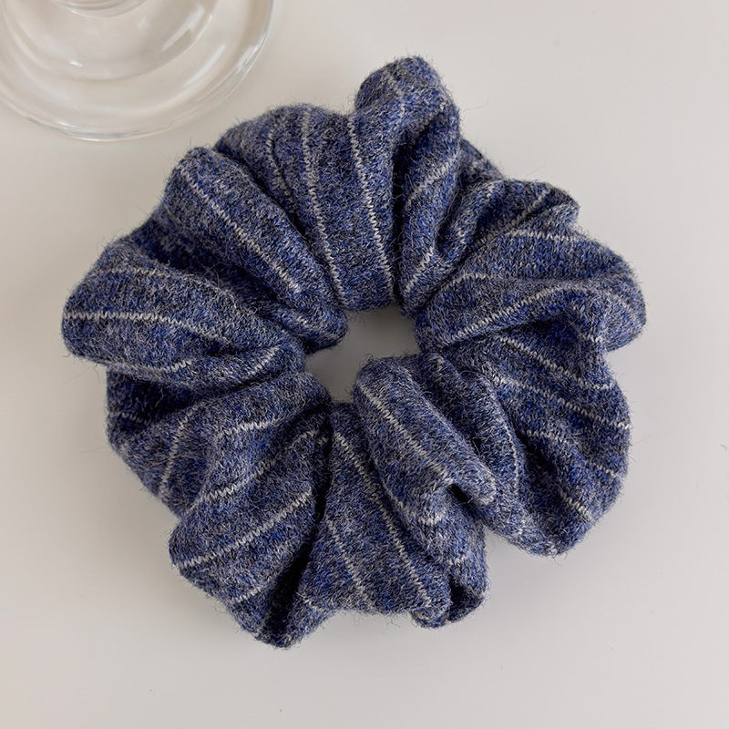 E관 - 사선 스트라이프 니트 울 머리띠 곱창 헤어밴드 [27523] 25.09-4