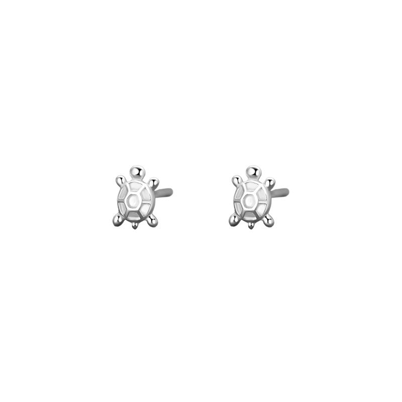 B관 - 999 실버 거북이 디자인 귀걸이 [YC8440E_1] 25.07-1