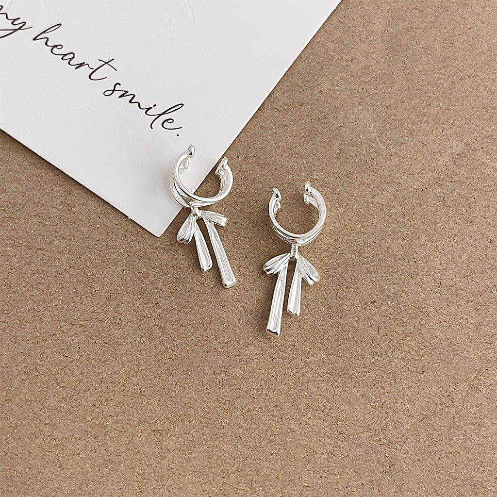 C관 - 리본 무광 도금 이어커프 귀걸이 [4083-4084] 24.05-4