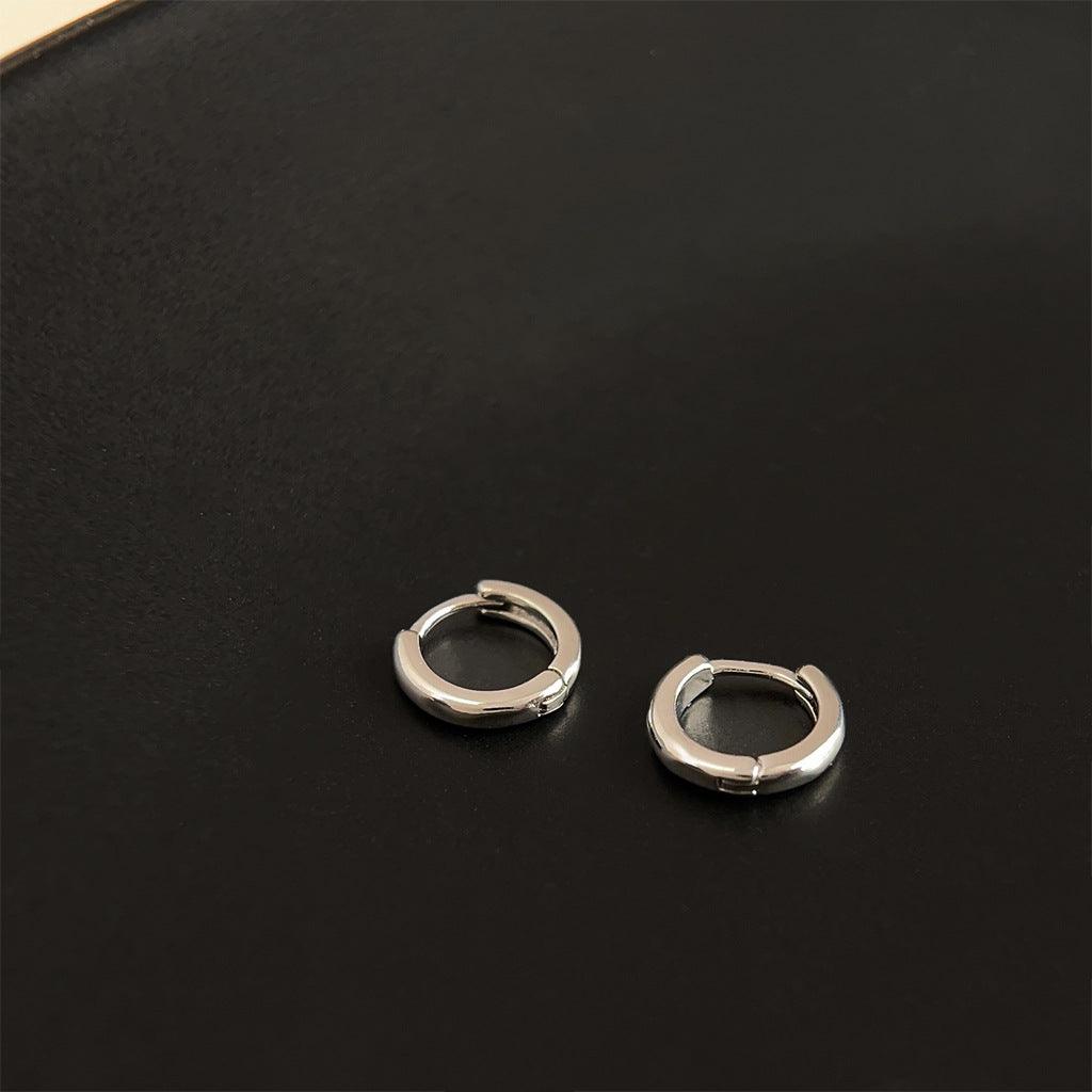 C관 - 미니멀한 스타일 큐빅 원형 귀걸이 [3675-3676] 24.03-5