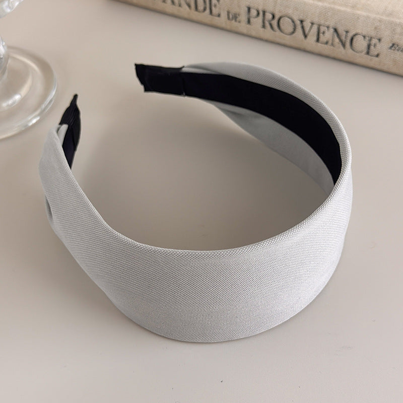 E관 - 톤다운 단색 와이드 볼륨 머리띠 [27593] 25.10-4