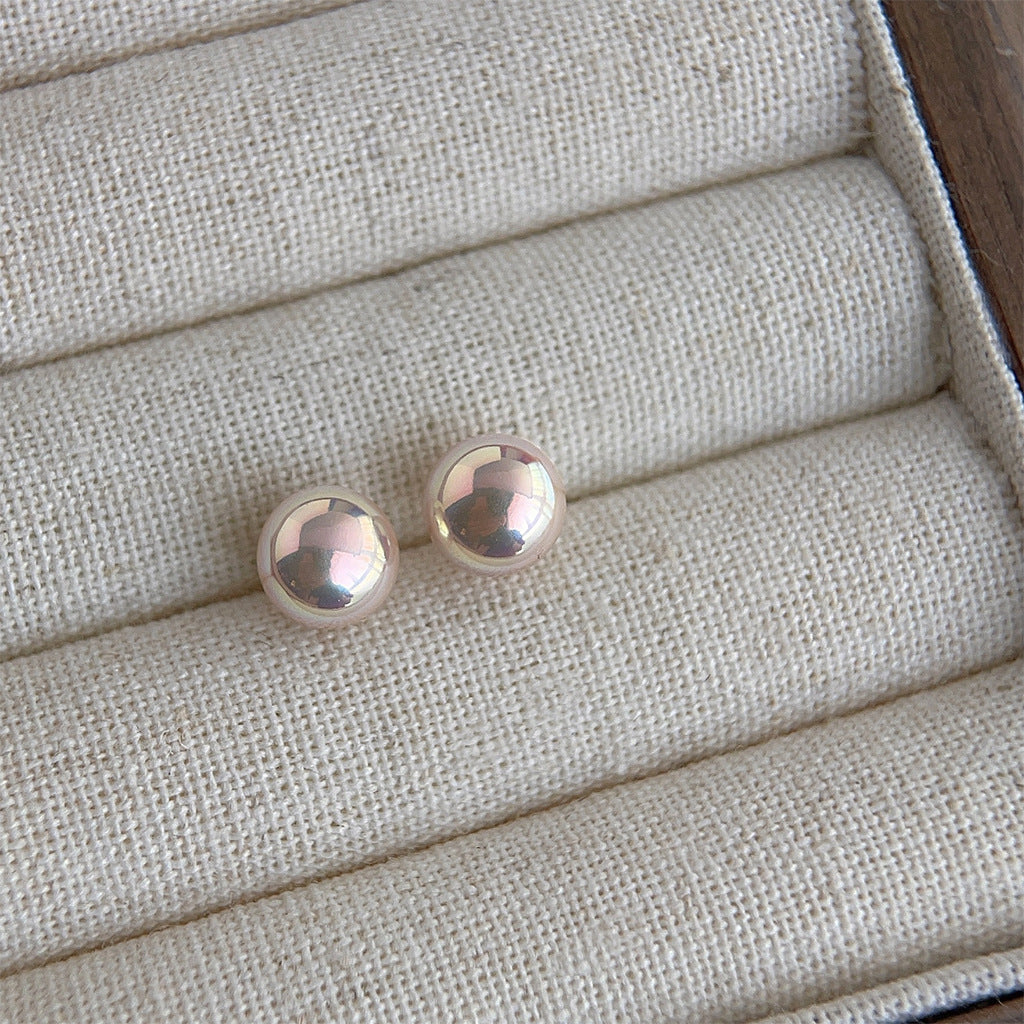 C관 - 핑크 펄 고품질 담수 진주 우아한 은침 귀걸이 [4557-4561] 24.07-2