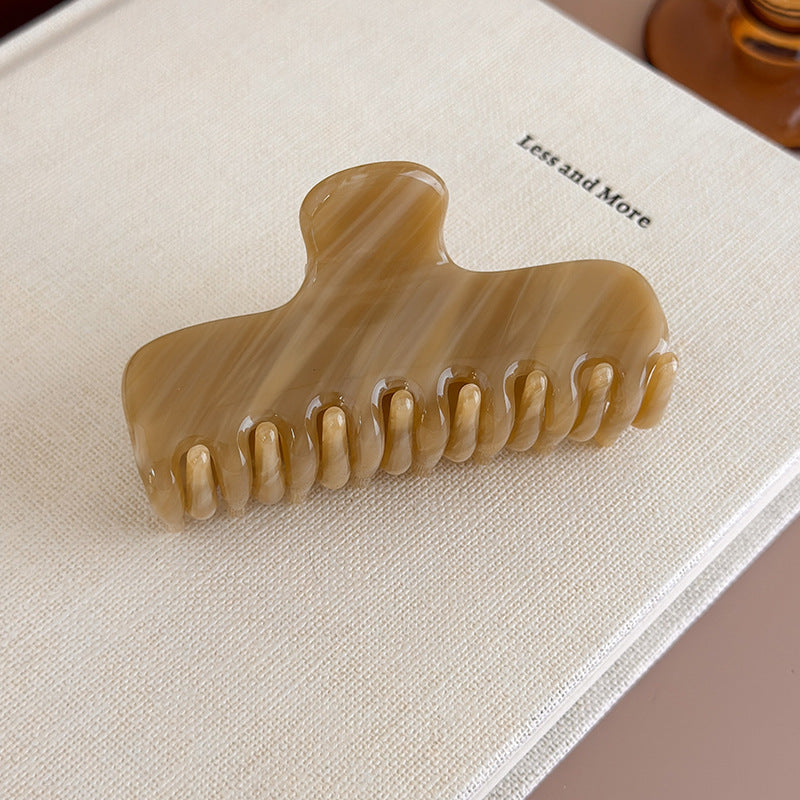 E관 - 컬러 아세테이트 올림머리 대형 집게핀 [27550] 25.10-1