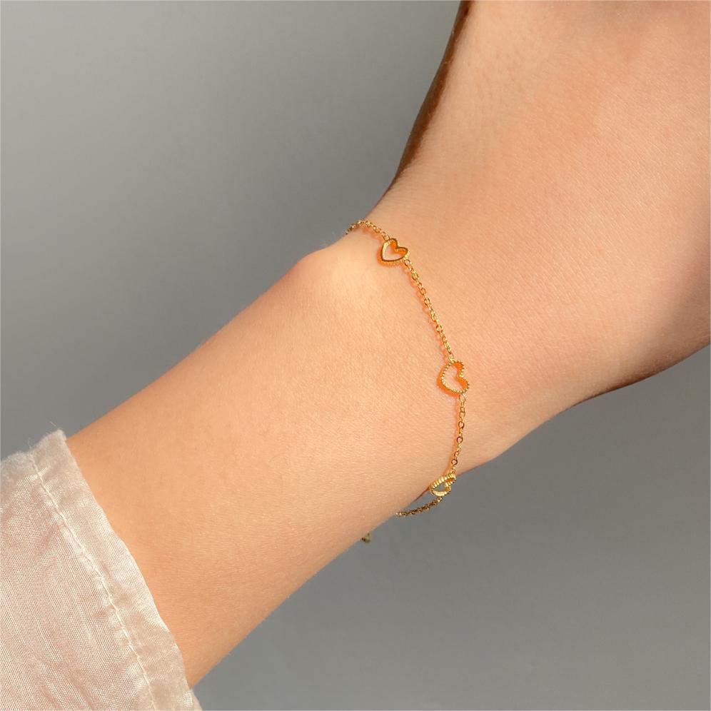 F관 - 925 실버 하트 펜던트 팔찌 [A358] 25.12-2