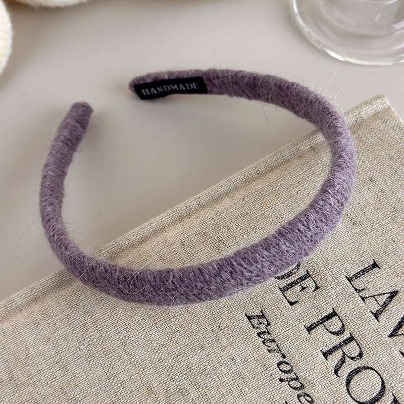 E관 - 털실 소재 볼륨 얇은 머리띠 [27651] 25.11-3