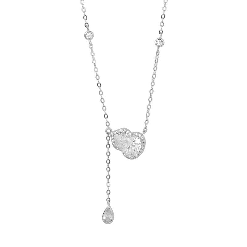 B관 - 999 실버 호리병 큐빅 펜던트 드롭 목걸이 [YC3103N_1] 25.11-2