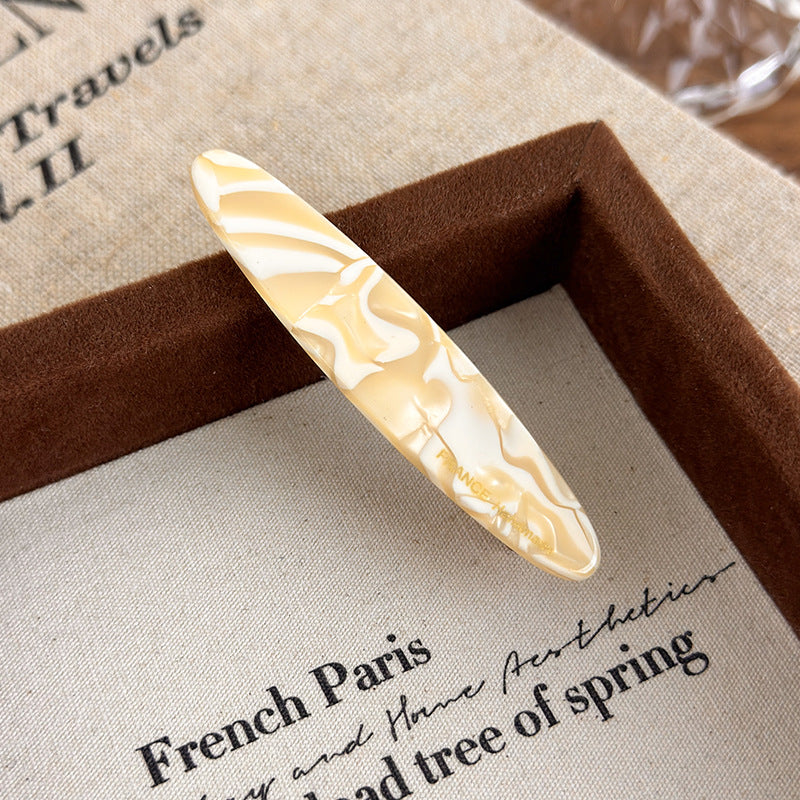 E관 - 아세테이트 타원형 헤어핀 [24170] 25.09-4