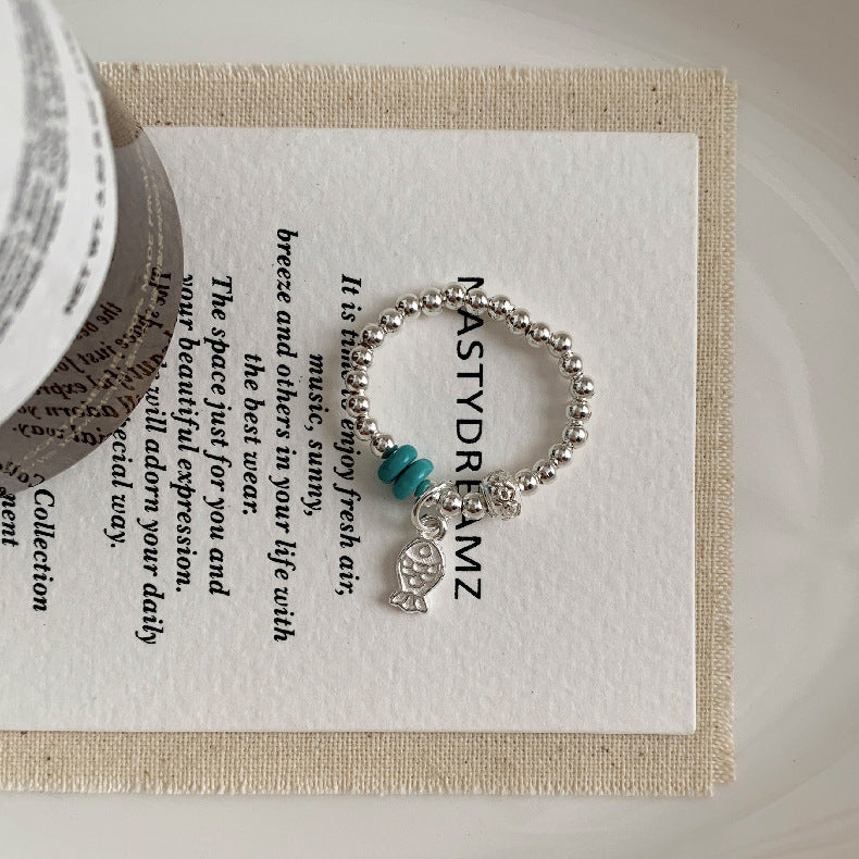 A관 - 아게이트 칼세도니 담수진주 비즈 925실버 반지 [RA] 25.11-4