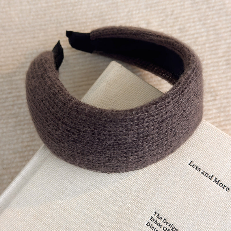 E관 - 니트 소재 볼륨 와이드 머리띠 [27794] 25.12-3