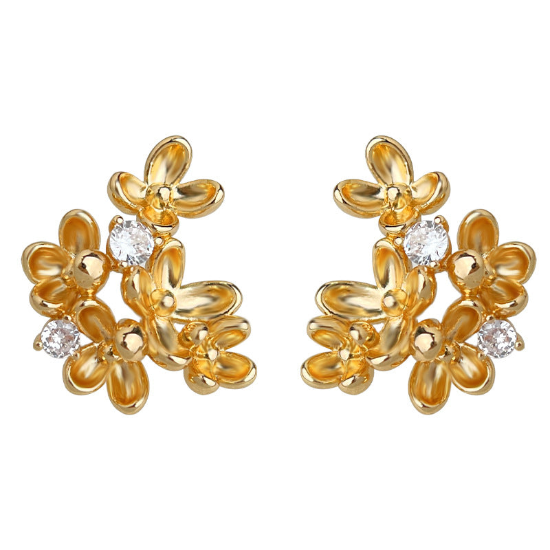 C관 - 925 은침 플라워 디자인 귀걸이 [6932] 25.10-3