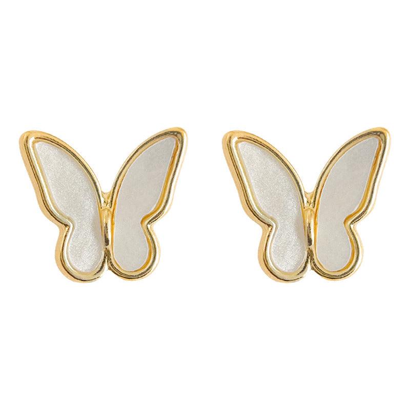 C관 - 나비 디자인 14K 도금 산뜻한 데일리 귀걸이 [3620] 24.03-1