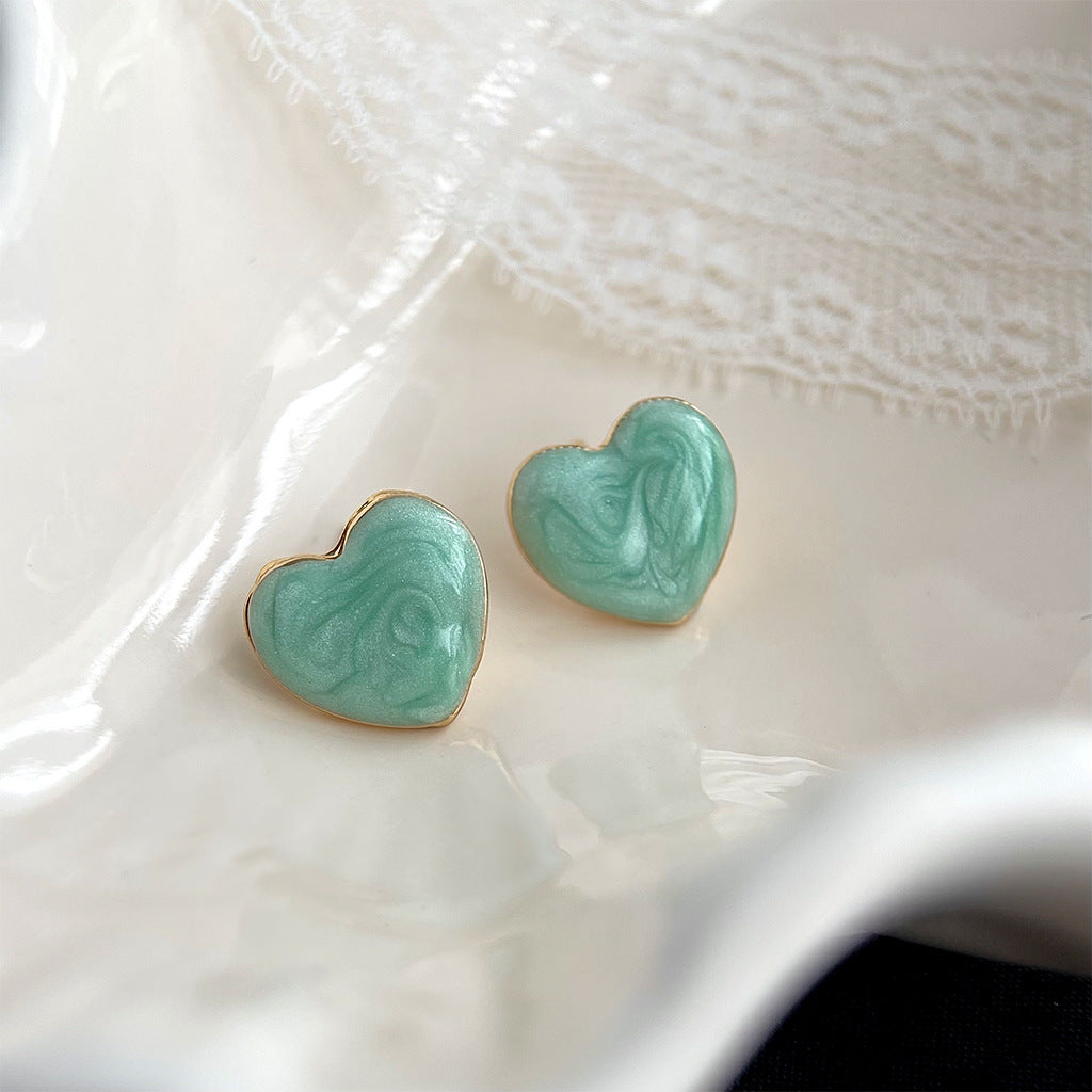 C관 - 민트 색상 여름 새 디자인 숲 속 스타일 2024 14K 도금 귀걸이 [4428-4431] 24.06-4