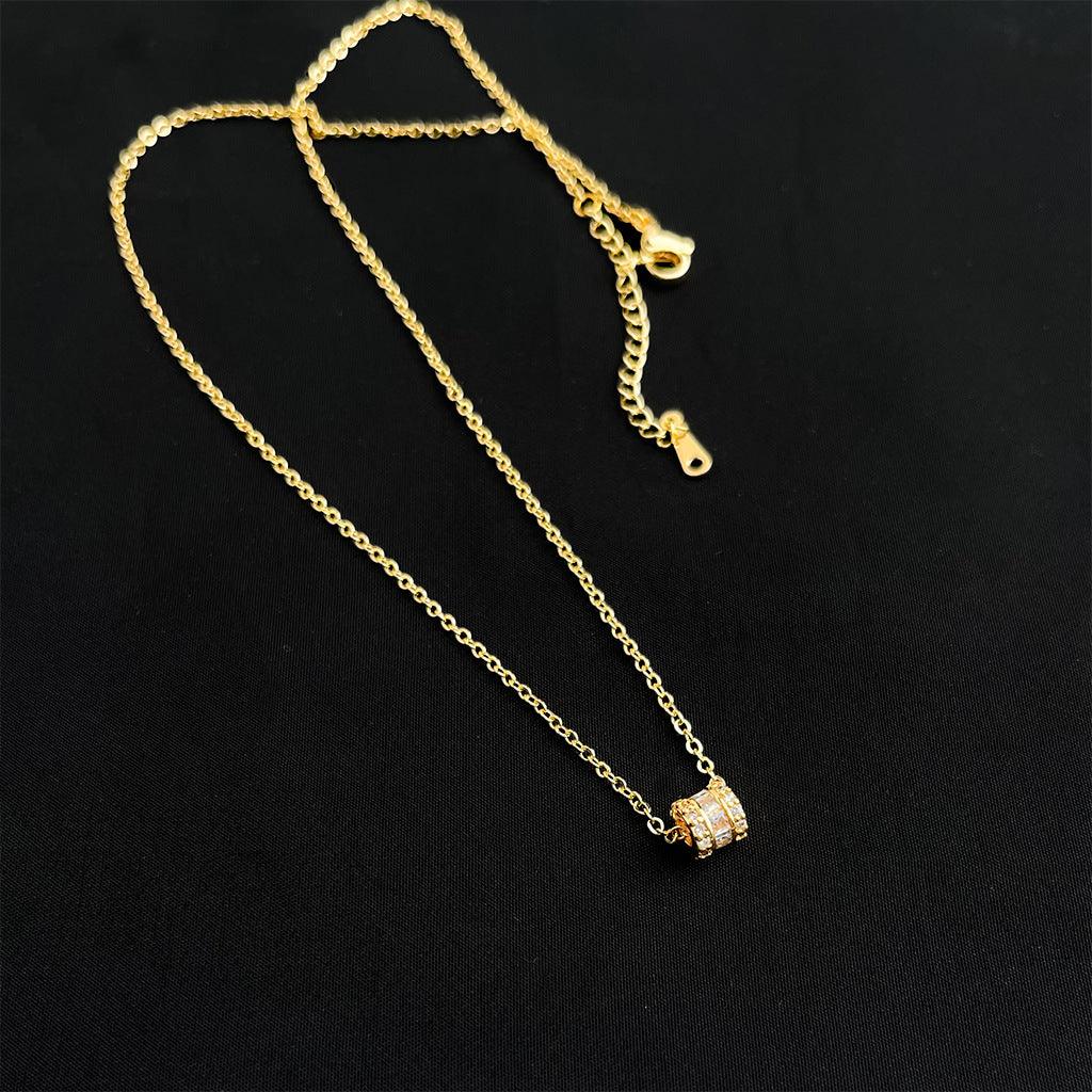 C관 - 큐빅 펜던트 18K 도금 목걸이 [5746-5750] 25.04-2
