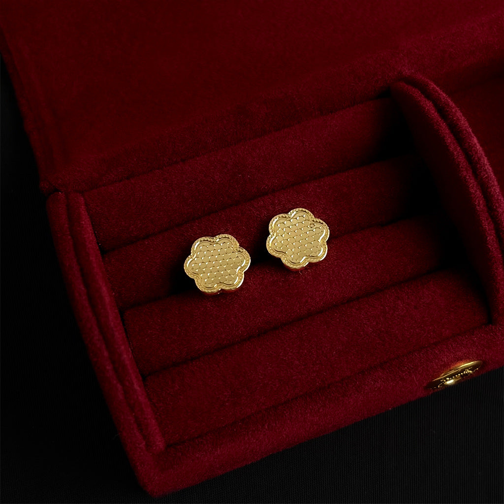 C관 - 18K 골드 도금 925 은침 스터드형 귀걸이 [6818-6825] 25.09-4