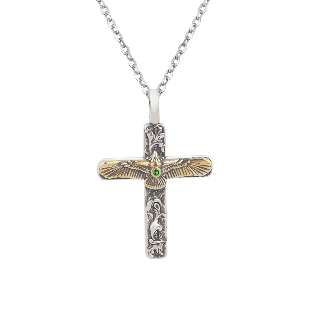 G관 - 독수리 디자인 십자가 펜던트 목걸이 [X1200] 25.10-2