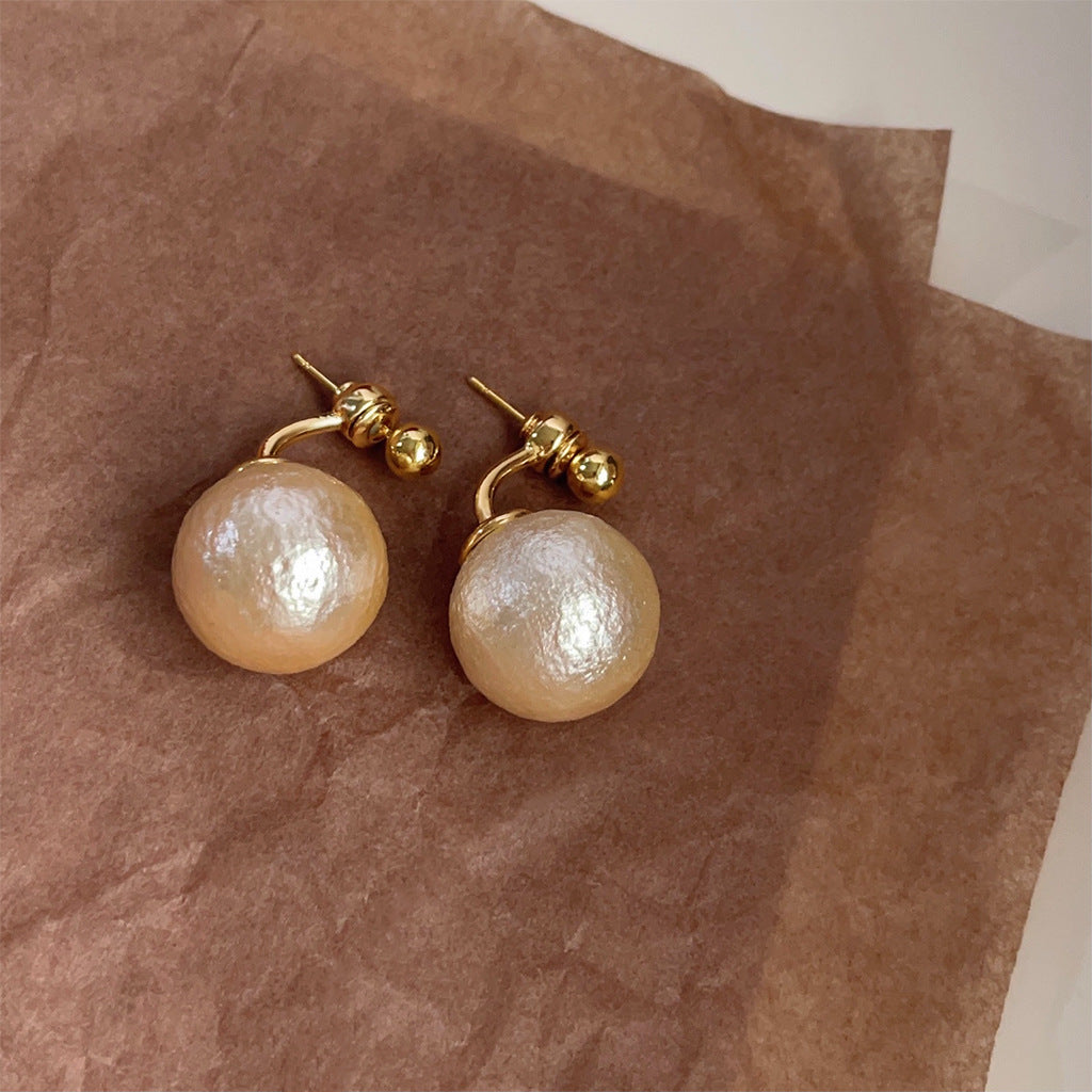 C관 - 진 코튼펄 고급스러운 14K 도금 두 가지 스타일 귀걸이 [3888-3889] 24.06-4