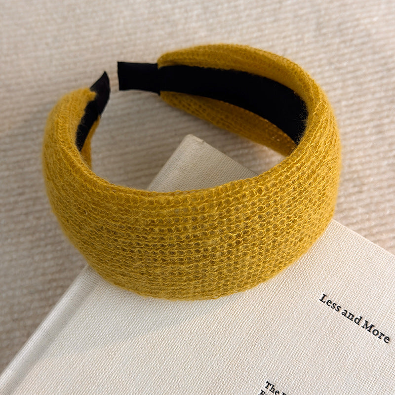 E관 - 니트 소재 볼륨 와이드 머리띠 [27794] 25.12-3