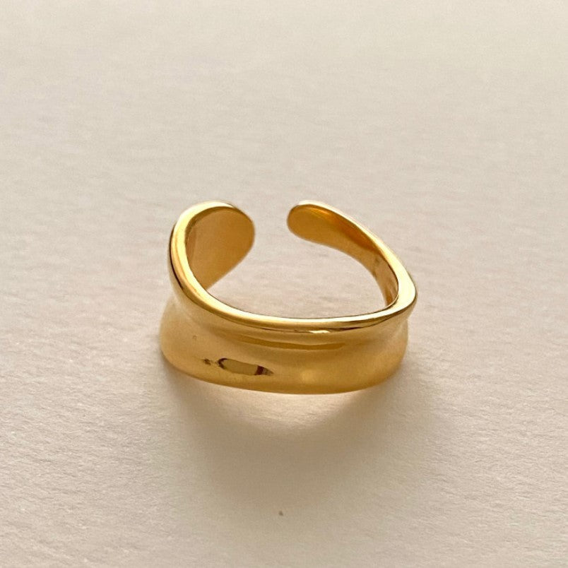 F관 - 925 실버 비정형 볼드 오픈 반지 [J1107] 25.12-1