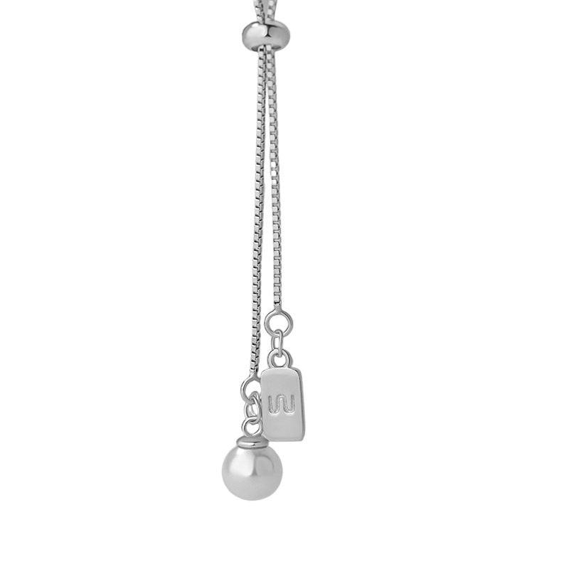 B관 - 925 실버 진주 사각 펜던트 목걸이 [YC2096N_1] 25.10-3