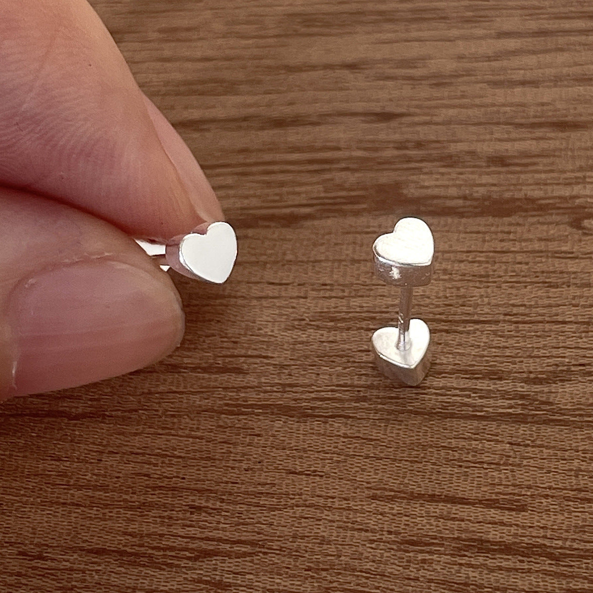 A관 - 925 은침 별 하트 모양 피어싱 귀걸이 [EH-4070] 25.09-4