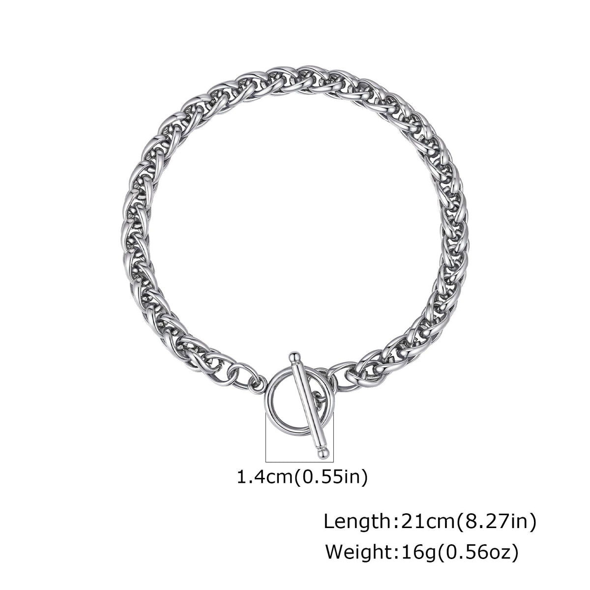 G관 - 스테인리스 스틸 체인 OT 고리 팔찌 [BR-1749] 25.12-1