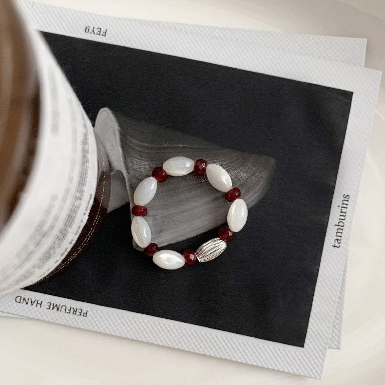 A관 - 클로버 십자가 하트 코끼리 미니 펜던트 925실버 비즈 반지 [RC] 25.11-4