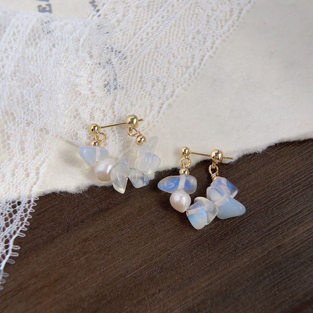 C관 - 14K 도금 포레스트 담수 진주 천연석 2024 신상 귀걸이 [3932-3935] 24.05-2