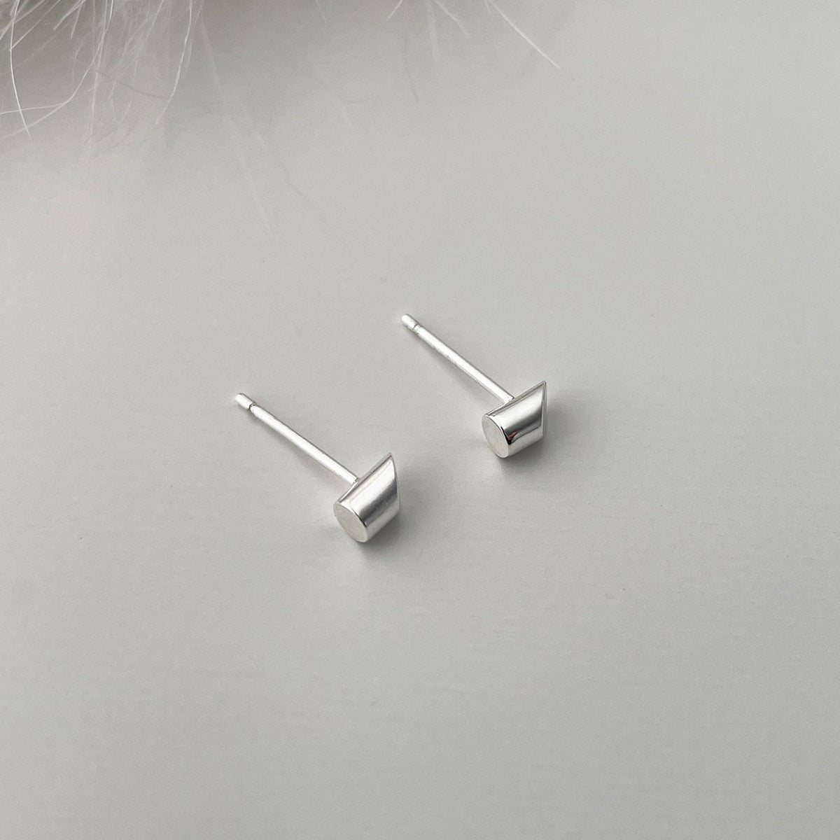 A관 - 925 은침 망치 디자인 귀걸이 [EH-3546] 25.05-4