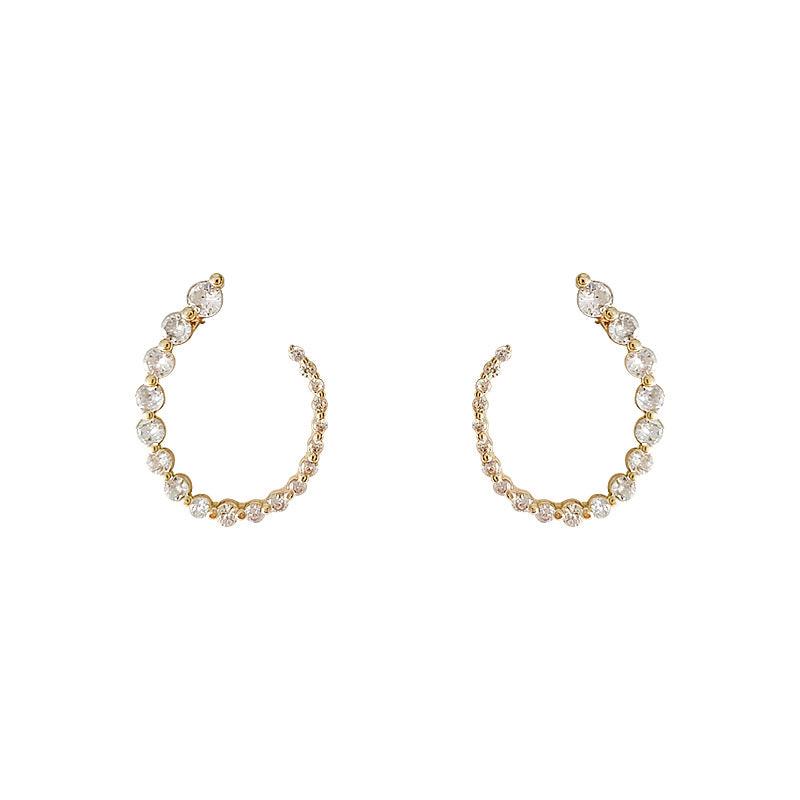 C관 - 프렌치 럭셔리 미니 큐빅 엘레강스 미니멀 귀걸이 [1965] 24.03-3