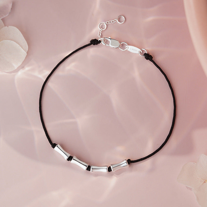 B관 - 999 실버 대나무 마디 디자인 커플 팔찌 [YC4481SL_1] 25.10-3