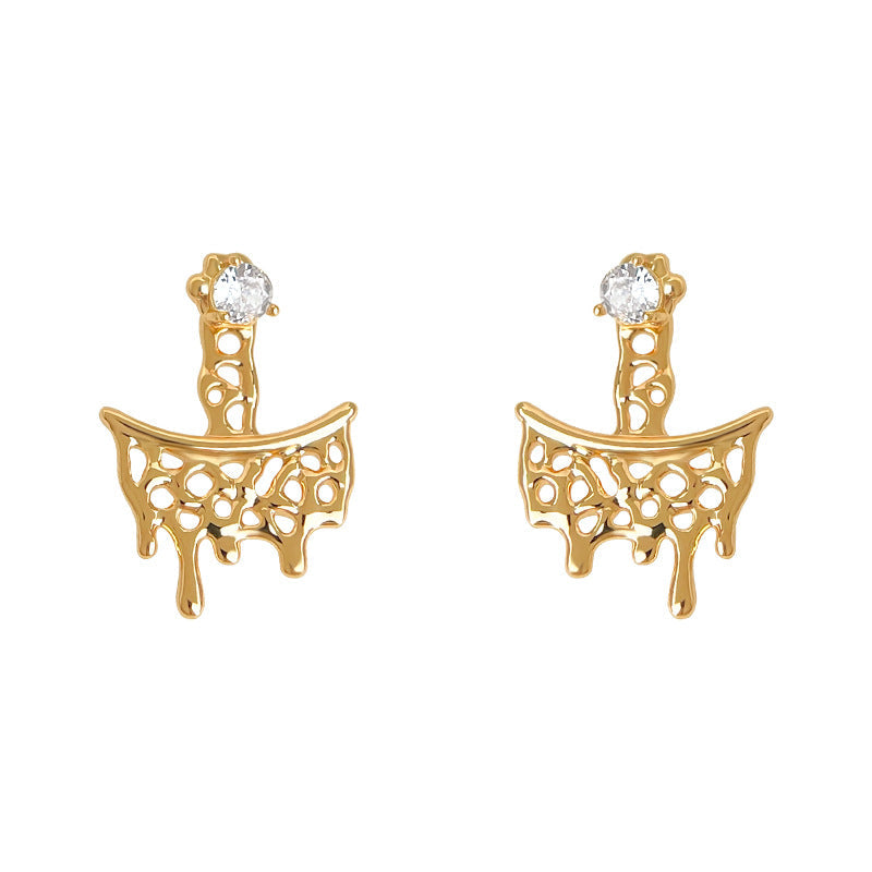 C관 - 925 은침 큐빅 흐르는 디자인 귀걸이 [6901] 25.10-2