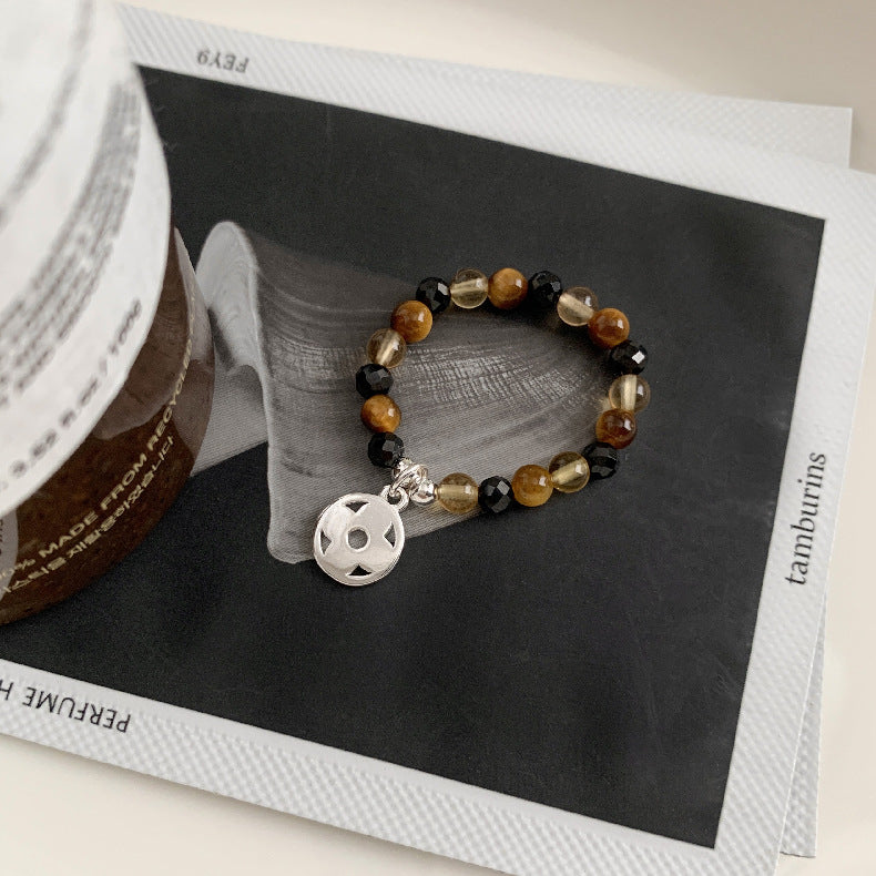 A관 - 클로버 십자가 하트 코끼리 미니 펜던트 925실버 비즈 반지 [RC] 25.11-4