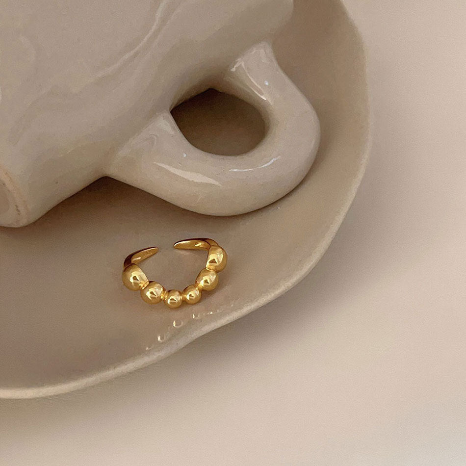 F관 - 925 실버 라운드 비즈 오픈형 반지 [J1927] 25.10-2