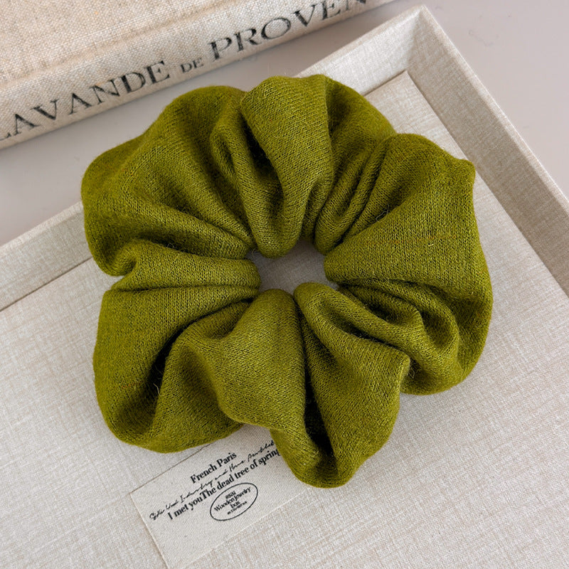 E관 - 부드러운 니트 단색 대형 곱창 헤어밴드 [27576] 25.10-3