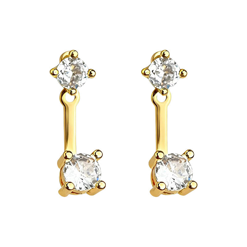 C관 - 데일리 큐빅 925 은침 귀걸이 [7184] 25.12-2