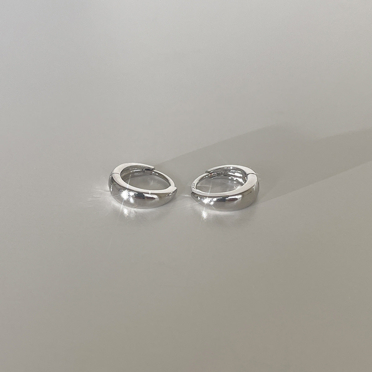 A관 - 큐빅 925 은침 링 후프 귀걸이 [EH-4324] 25.12-2