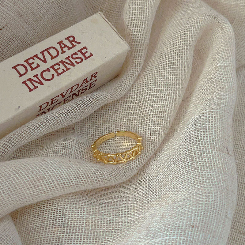 F관 - 925 실버 트러스트 디자인 오픈형 반지 [J1425] 25.10-1