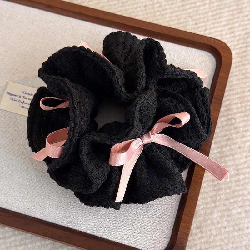 E관 - 니트 리본 디자인 곱창 헤어밴드 [27784] 25.12-2