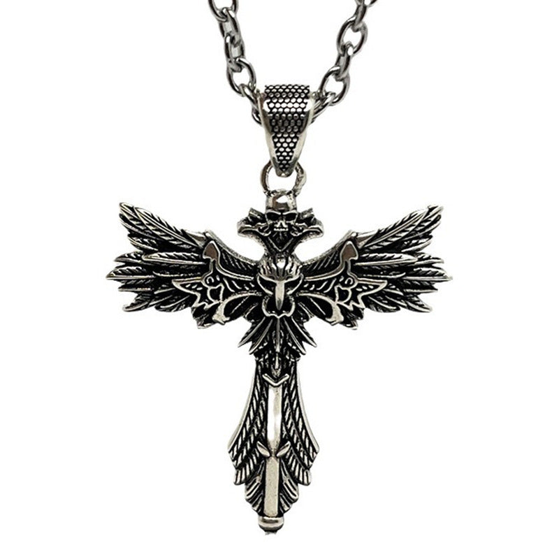 G관 - 호루스의 눈 해골 십자가 펜던트 목걸이 [X1189] 25.10-1