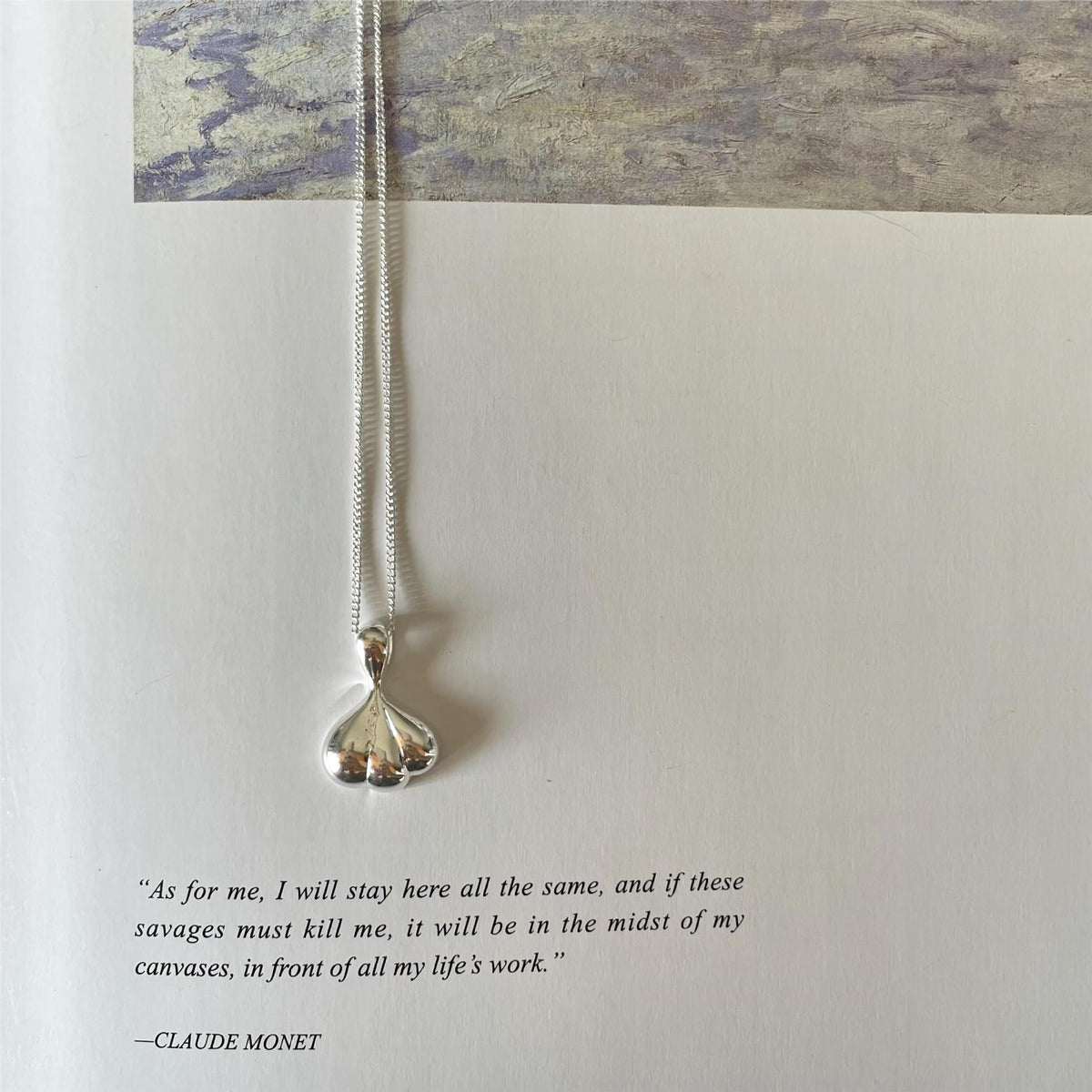 F관 - 925 실버 심플 펜던트 목걸이 [B1196] 25.12-2