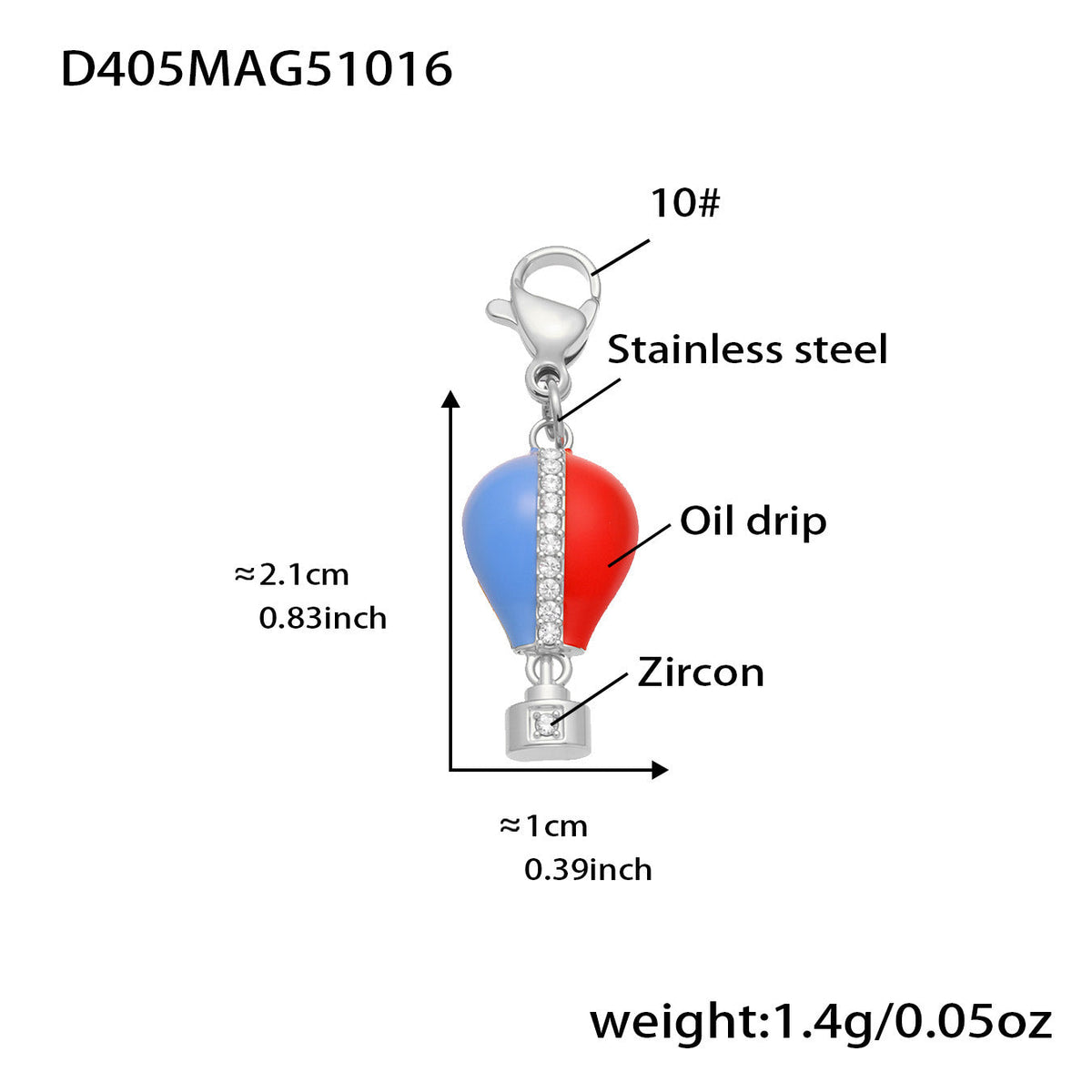 D관 - 스테인리스 스틸 큐빅 과일 열기구 지구본 펜던트 목걸이 팔찌 반지 [TXP422] 25.10-4