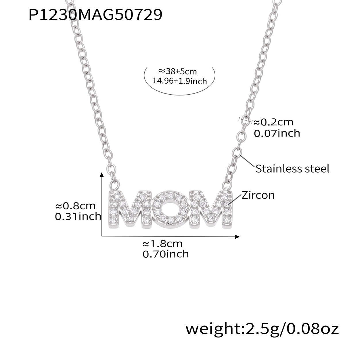 D관 - 18K 도금 큐빅 MOM 해바라기 펜던트 스테인리스 스틸 목걸이 [P1230-1232] 25.08-2