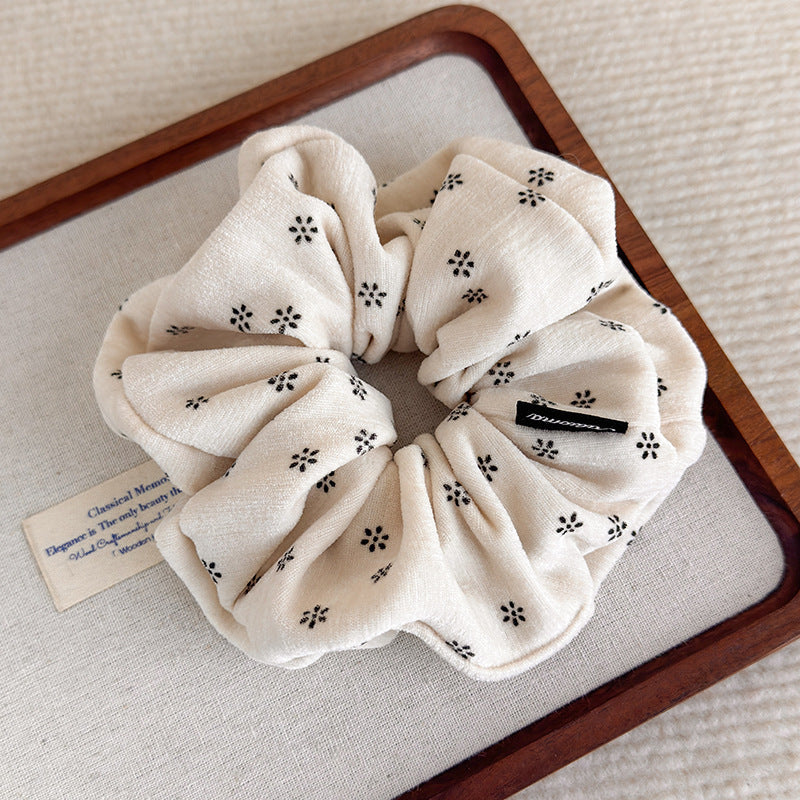 E관 - 코듀로이 미니 꽃무늬 프린팅 곱창 헤어밴드 [27806] 25.12-3