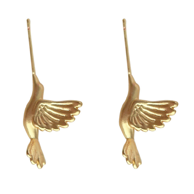 C관 - 매트 질감 새 모티프 디자이너 감각적인 귀걸이 [4276] 24.06-3