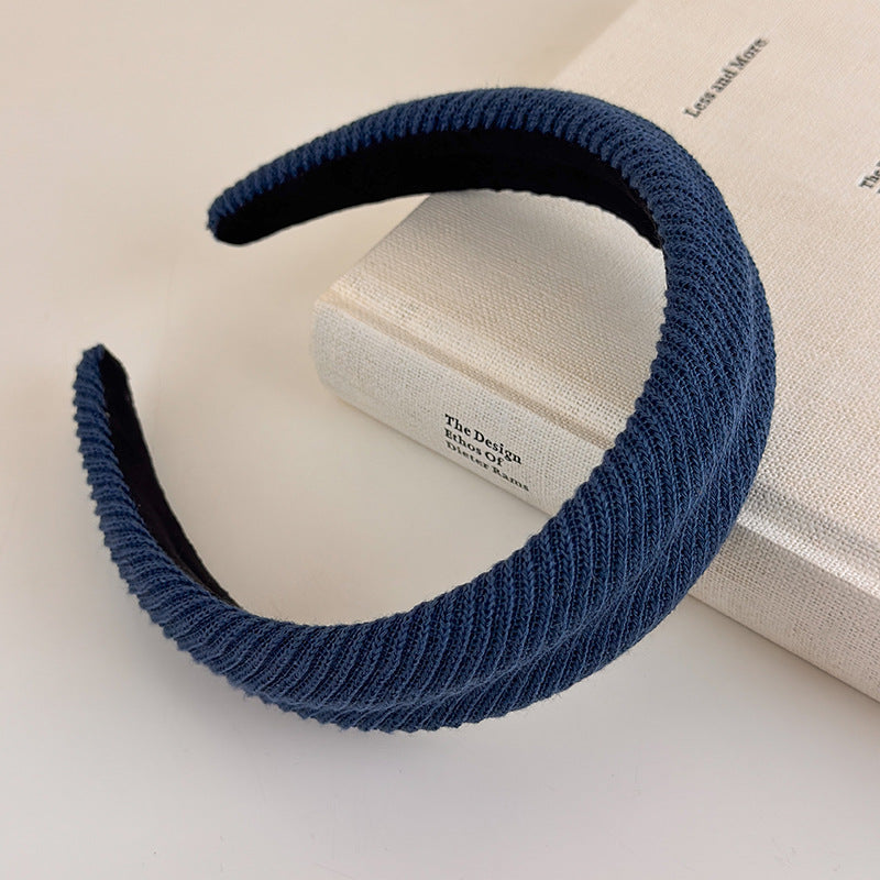 E관 - 컬러 니트 울 스펀지 머리띠 [27502] 25.09-4