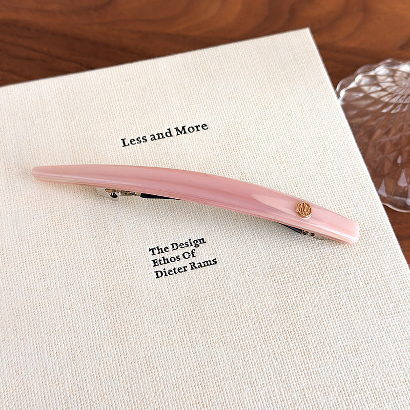 E관 - 일자형 골드 포인트 셀룰로이드 스프링 헤어핀 [27606] 25.10-4