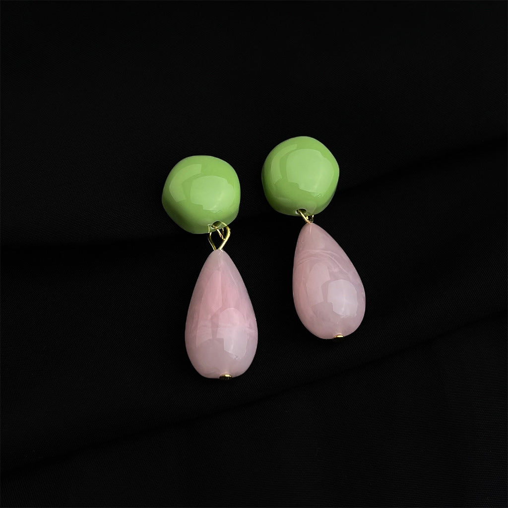 C관 - 18K 도금 에나멜 플라워 이어커프 귀걸이 [EJ0301S] 25.03-1