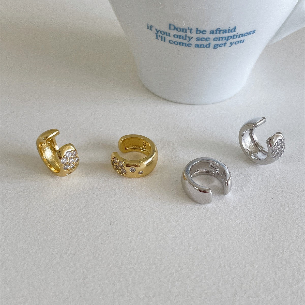 A관 - 큐빅 볼드 이어커프 귀걸이 [EJ-41] 25.10-3