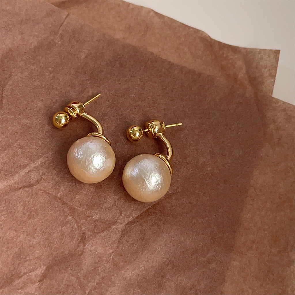 C관 - 진 코튼펄 고급스러운 14K 도금 두 가지 스타일 귀걸이 [3888-3889] 24.06-4